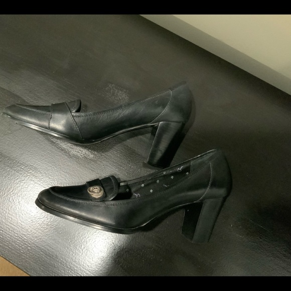 ETIENNE AIGNER BLACK LEATHER SIZE 9 1/2M - Picture 3 of 7